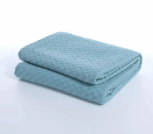 Nef-Nef Homeware Κουβέρτα Πικέ Υπέρδιπλη Elmer Blue 230x240 Aqua 3