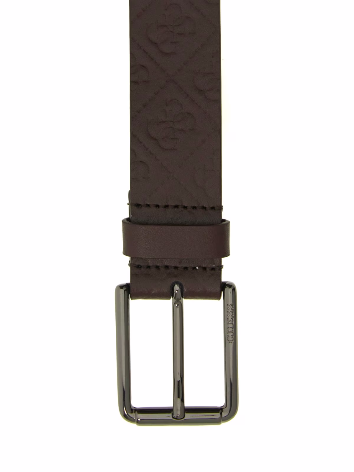 Guess Ανδρική Ζώνη Καφέ Καφέ - XL 2