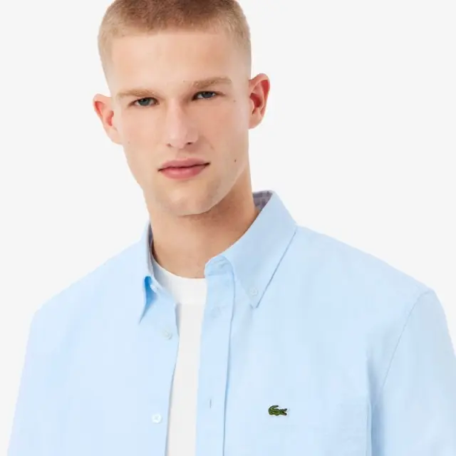 Πουκάμισο Lacoste CH1917-F6Z Γαλάζιο - L 3