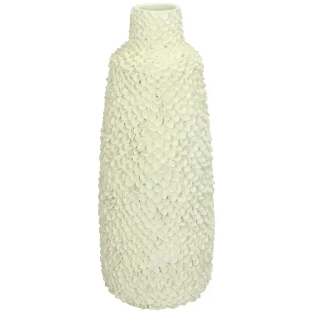 Βάζο Ιβουάρ Polyresin 12.7x12.7x30.7cm