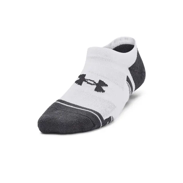 Under Armour Youth Performance Tech 3 Pack No Show Socks Άσπρο 1379519-100 (Under Armour) - Medium 2
