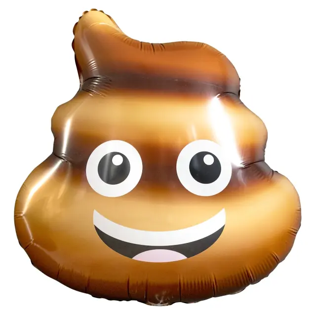 Μπαλόνι Φοιλ Σχήμα Poop Σκατούλα / 51 x 55 εκ - Ασυσκεύαστο