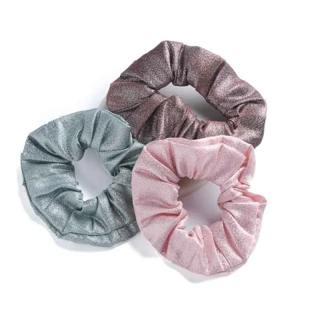 Υφασμάτινα Scrunchies Μαλλιών με Glitter