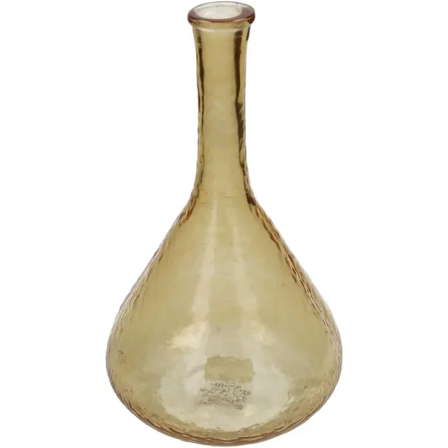 Βάζο Ώχρα Ανακυκλωμένο Γυαλί 17.8x17.8x30.5cm