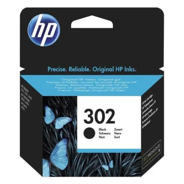 HP 302 Γνήσιο Μελάνι Εκτυπωτή InkJet Μαύρο (F6U66AE)
