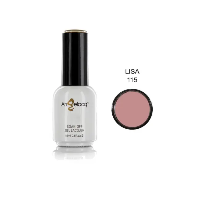 Ημιμόνιμο επαγγελματικό βερνίκι ANGELACQ 15ML - 0.5FL.OZ 115 Lisa