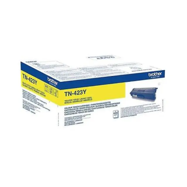 Brother TN-423Y Γνήσιο Toner Laser Εκτυπωτή Κίτρινο High Yield 4000 Σελίδων