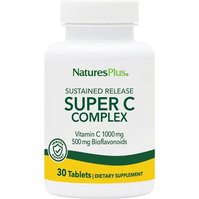 Nature's Plus Super C Complex Βιταμίνη για το Ανοσοποιητικό 30 κάψουλες