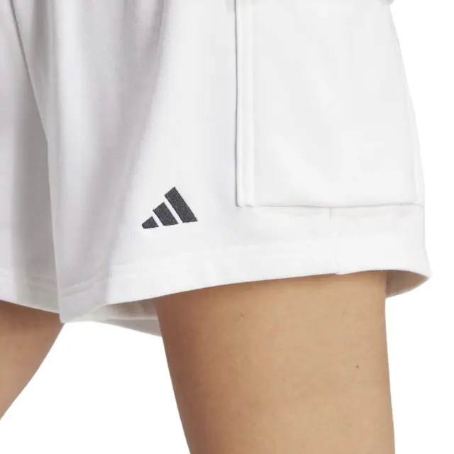 adidas Essentials Small Logo French Terry Cargo Short (JD9945-White) - Λευκό 3