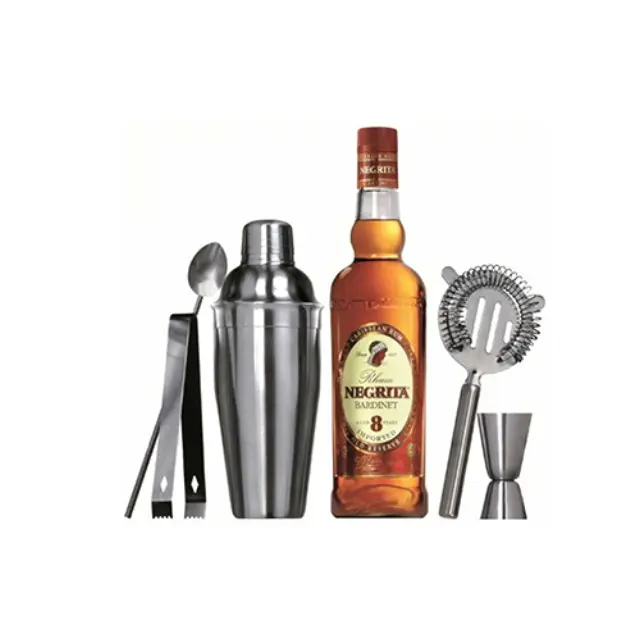 Excellent Houseware Σετ Cocktail από Ανοξείδωτο Ατσάλι A12401450 5τμχ 2