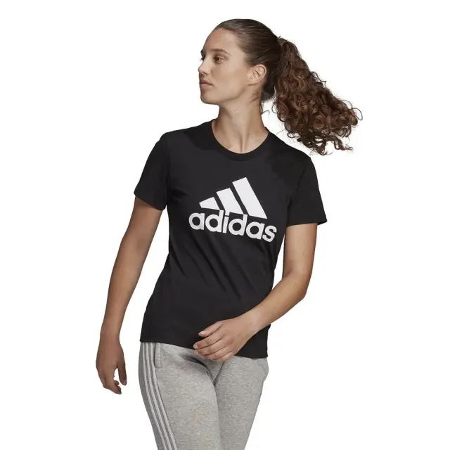 adidas Essentials Logo T-Shirt (GL0722-Black) - Μαύρο - M