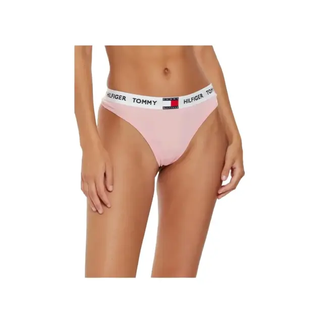 Tommy Hilfiger Γυναικείο String Classic Thong Repeat Logo Waistband, Χρώμα Light Pink