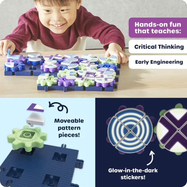 Learning Resources Glowing PatternGears (4+ ετών) LER9326 3