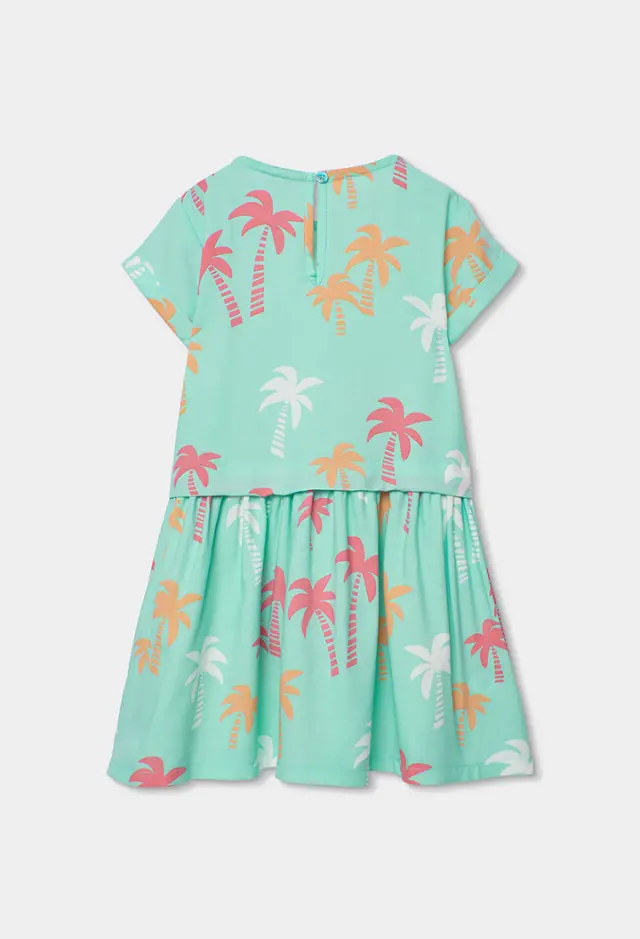 Boboli Viscose φόρεμα "palm trees" για κορίτσι 333043-9806 2
