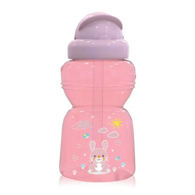 Lorelli Κύπελλο με Καλαμάκι Sport Animals 325ml Ροζ 10200730002