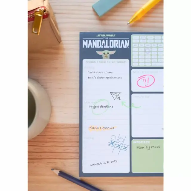 Καθημερινό Πλάνο To Do List Α5 54 Φύλλα STAR WARS THE MANDALORIAN 2