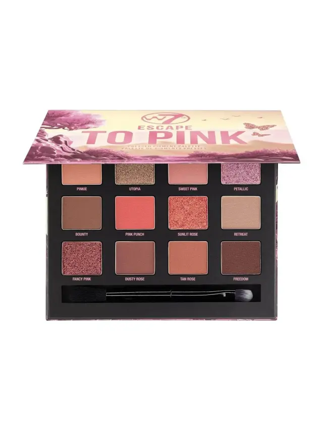 Escape To Pink Pressed Pigment Palette W7 3