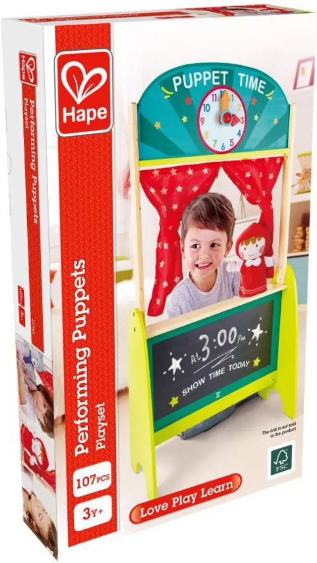 Hape Early Explorer Ξύλινο Κουκλοθέατρο 2