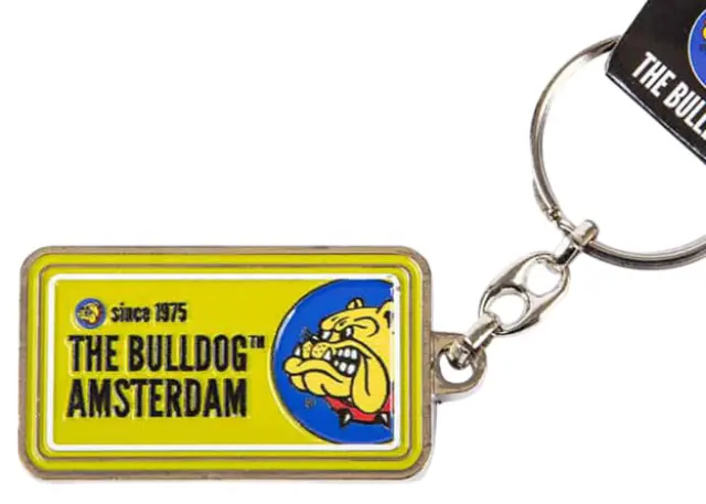 The Bulldog Amsterdam Μεταλλικό Μπρελόκ Licence Plate - Πράσινο Lime