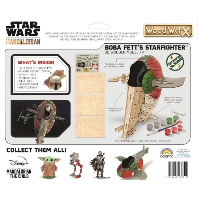 Wood WorX Star Wars Bobba Fett s Slave-1 - Φιγούρα Μοντελισμου (177739) 3