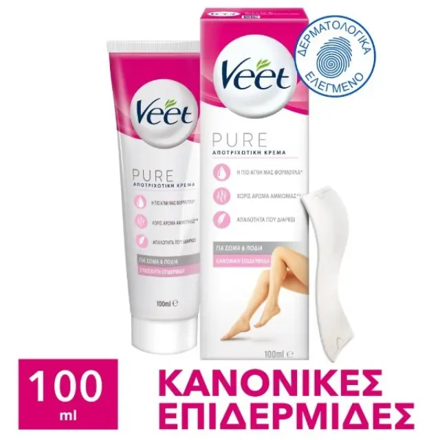 Veet Silky Fresh Κρέμα Αποτρίχωσης Σώματος για Ευαίσθητες Επιδερμίδες 100ml