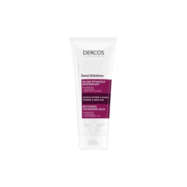 Vichy Dercos Densi-Solutions Restoring Thickening Balm, Τονωτικό Βάλσαμο για Πύκνωση Λεπτών & Αδύναμων Μαλλιών 200ml