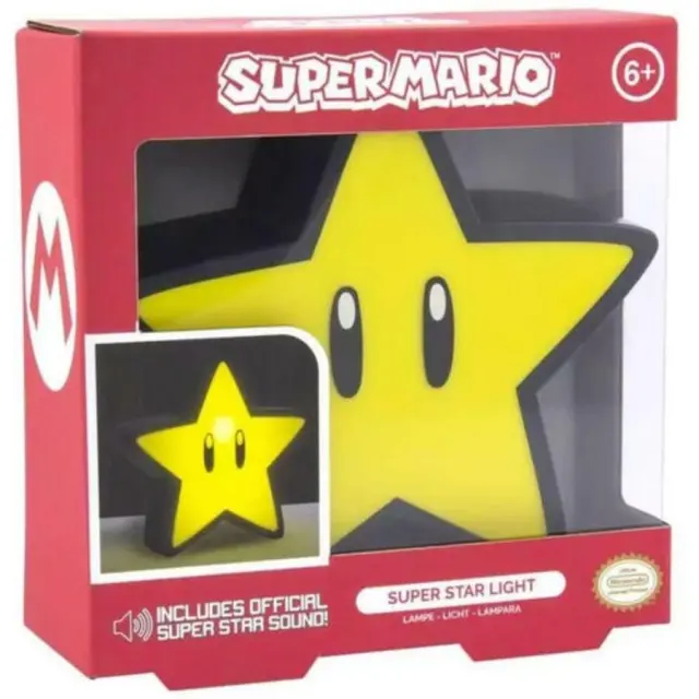 Διακοσμητικό φωτιστικό Nintendo Super Mario Super Star Light with Sound BDP