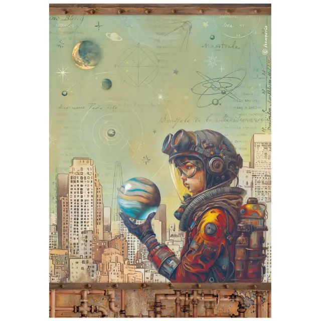 Ριζόχαρτο ντεκουπάζ Stamperia 21x29cm A4, A new Beginning, Save the planet