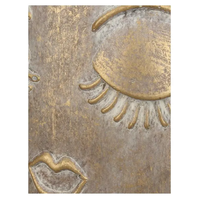 Κασπώ Πρόσωπο Χρυσό Τσιμέντο 17.5x17.5x25cm 2