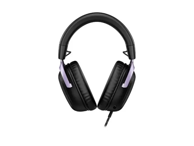 HP HyperX Cloud III Over Ear Wired Gaming Headset Black Lavender (DF7F0AA)