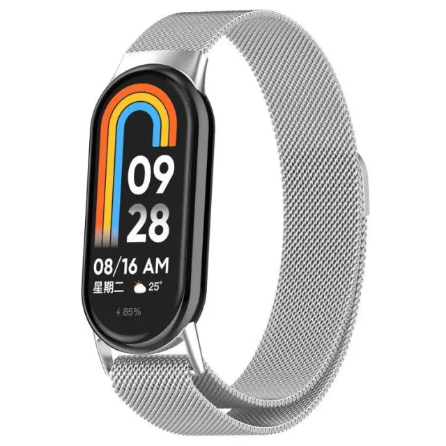Λουράκι Milanese για Xiaomi Smart Band 8/Smart Band 9/Smart Band 10 - Silver OEM