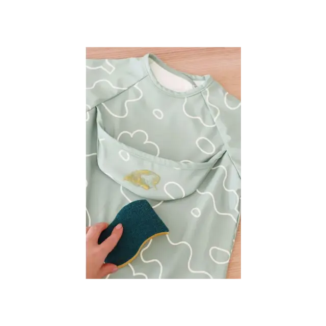 Σαλιάρα 2 in 1 Beaba Αφαιρούμενα Μανίκια Sage Green BR79261 3