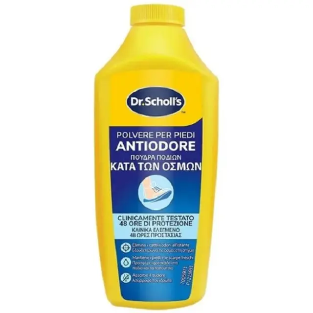 Dr. Scholl's Πούδρα Ποδιών για την Καταπολέμηση των Οσμών με Τεχνολογία Sweat Max, 85g