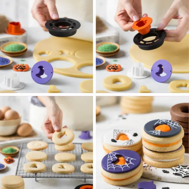 Σετ Κόφτες για Μπισκότα Halloween Mix and Match 3