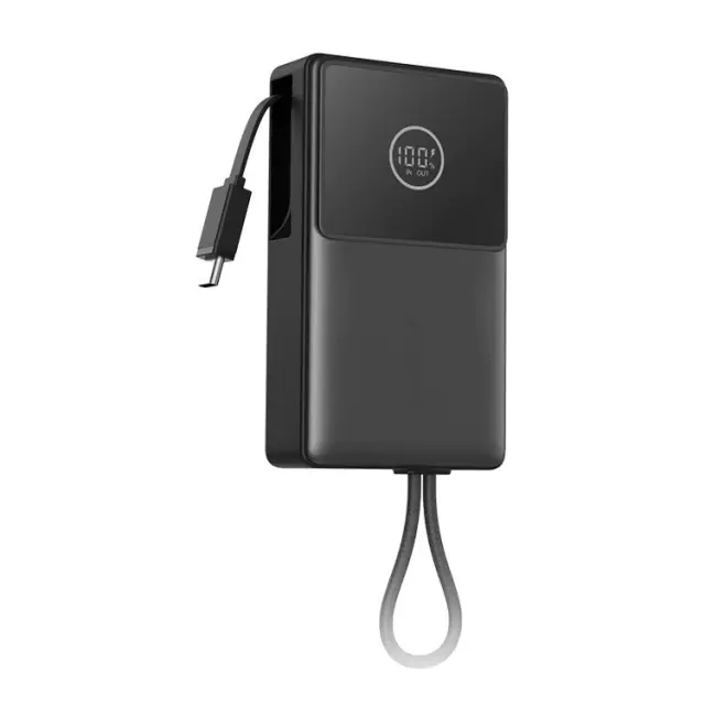 Joyroom® Powerbank με Ενσωματομένο Καλώδιο USB-C 10000mAh 22.5W- Black