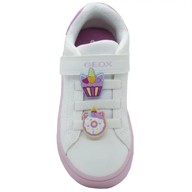 Sneakers Geox Λευκά με καλοκαιρινά Charms J65LRF 000BC C1364 - 32 3