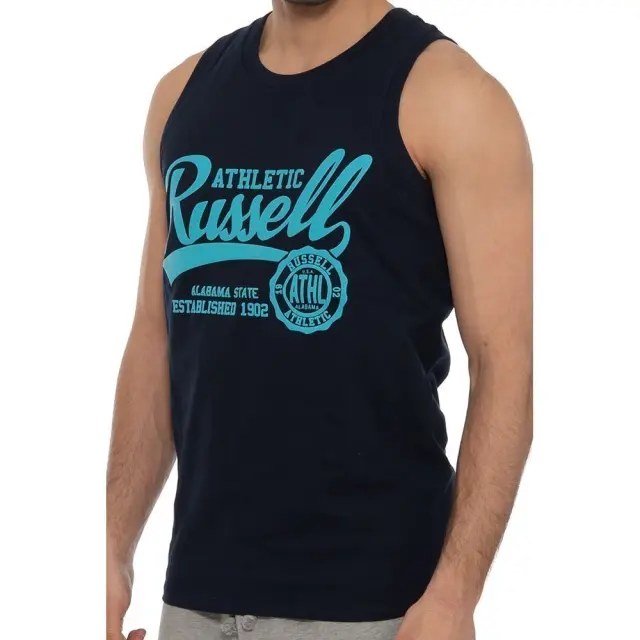 Russell Athletic Rosette-Singlet T-Shirt (A2033-1-190) - Μπλέ - L