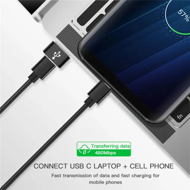 Αντάπτορας Techsuit Type-C to USB 3A Μαύρος 2