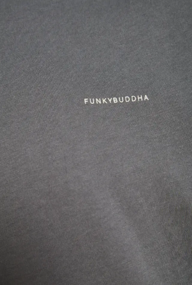 FunkyBuddha ανδρικό μονόχρωμο t-shirt FBM014-001-04-1 2