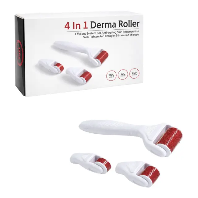 Συσκευή Περιποίησης Προσώπου Derma Roller 4 σε 1 για Περιποίηση Δέρματος - Derma Roller 4 in 1 Skin Care Set 41021