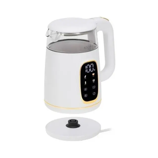 Adler Βραστήρας AD1305 1.7L 1850W White / Gold (AD 1305 WG)