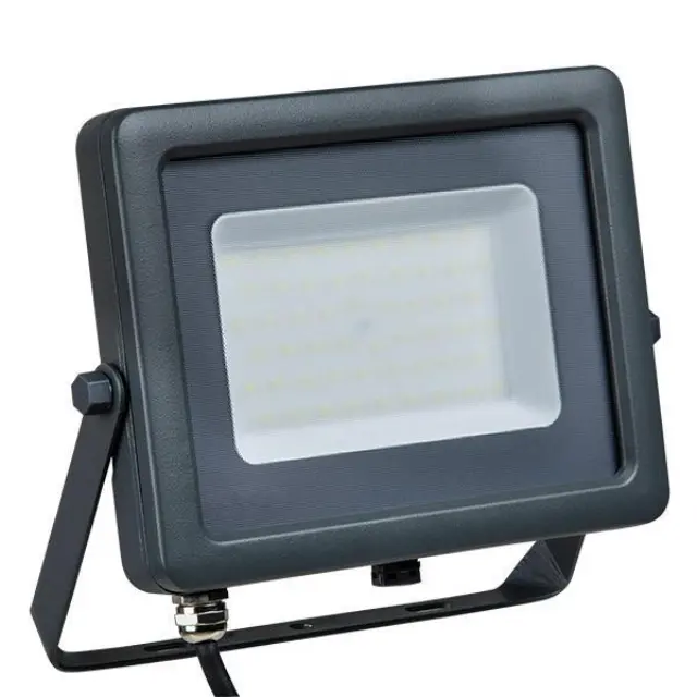 ΠΡΟΒΟΛΕΑΣ LED 50W ΜΑΥΡΟΣ IP66 80-265V 6500K Μαύρο