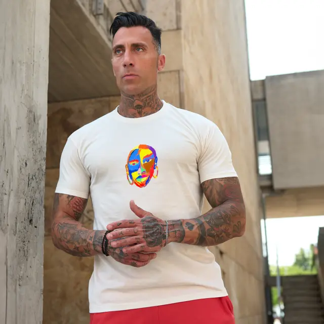 T-shirt Noshame® Off-white με τύπωμα - 142547 - XXL