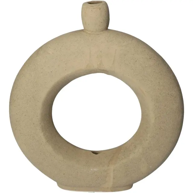 Βάζο Καφέ Κεραμικό 27x5.6x30.5cm