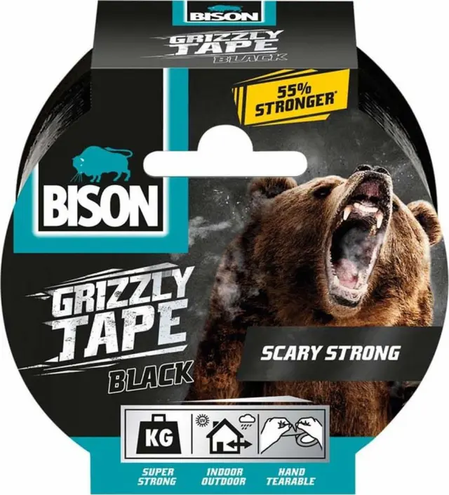 Bison Υφασμάτινη Ταινία Grizzly Tape Black 10m/ 27958 (Bison)