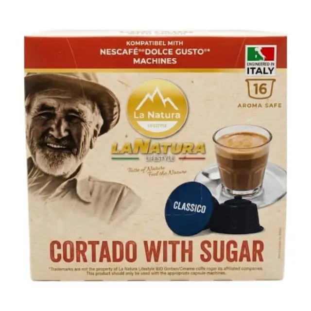 La Natura Lifestyle Sweetened Cortado 16 τμχ | Dolce Gusto
