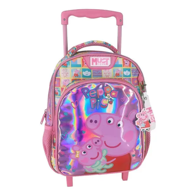 Must Σχολική Τσάντα Τρόλεϊ Νηπίου 2 θήκες Peppa Pig (000482861)