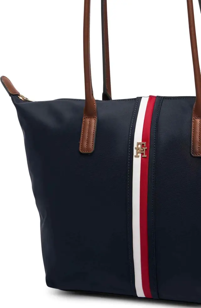 Tommy Hilfiger Γυναικείο Μεγάλο Τσάντα Tote Popette Tote Corp Σκούρο Μπλε 3
