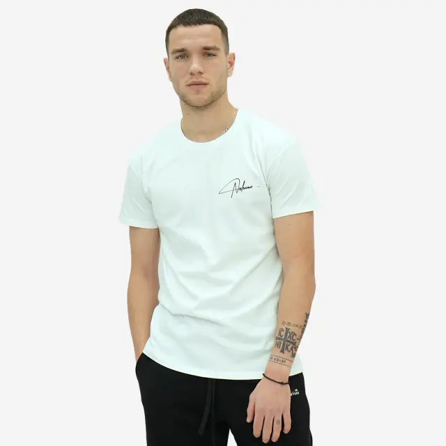 T-shirt Noshame® Λευκό με τύπωμα - 112359 - XXL