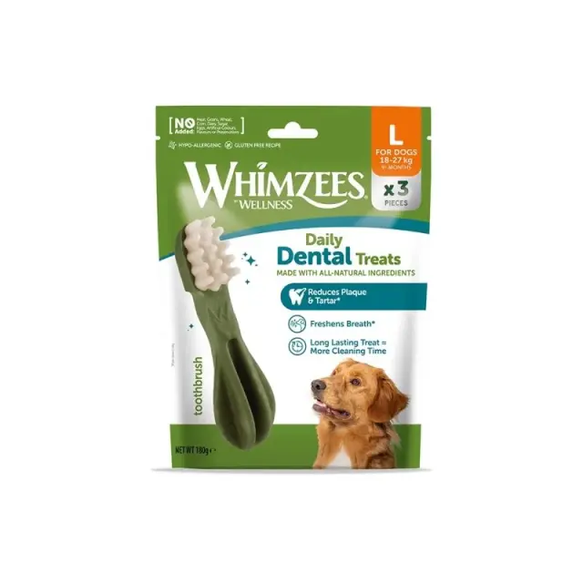 Whimzees Touthbrush 180gr (3τμχ) Μονόχρωμο - L